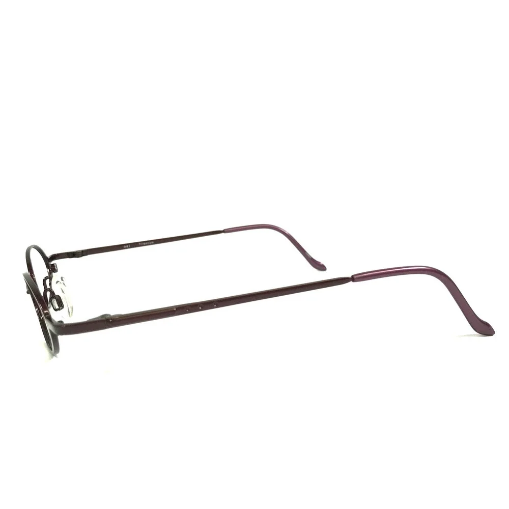 ogi Eyeglasses Frames 5002 COL. 72 Red Bordeaux Titanium Full Rim 40-20-140